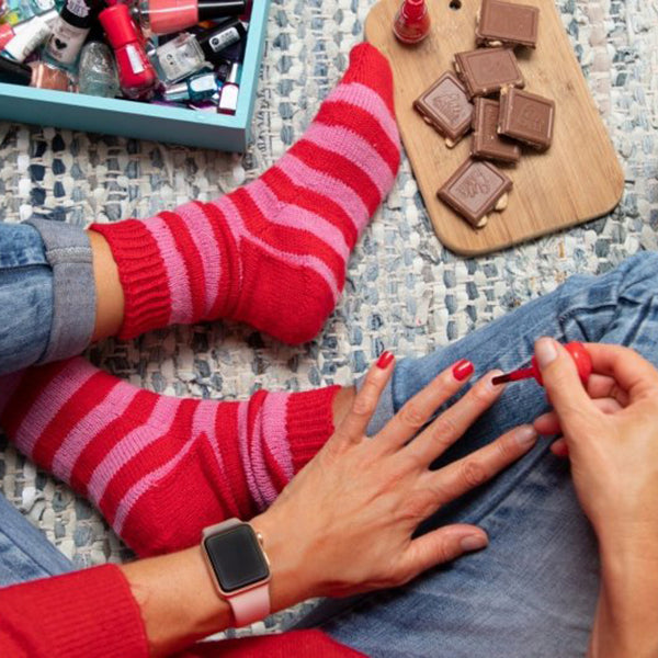 Stripy soqs — gemaakt met Breipatroon Stripy Socks (3)