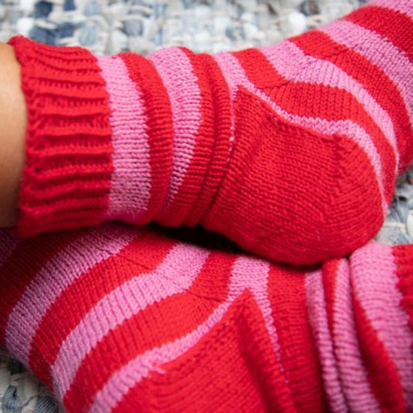 Stripy soqs — gemaakt met Breipatroon Stripy Socks