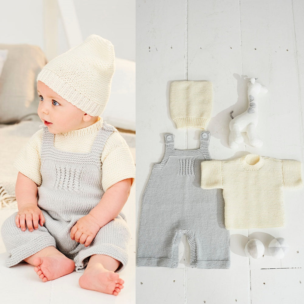 Breipatroon Stylecraft Bambino DK No. 9498 Tuinbroek, shirt en muts (Digital)