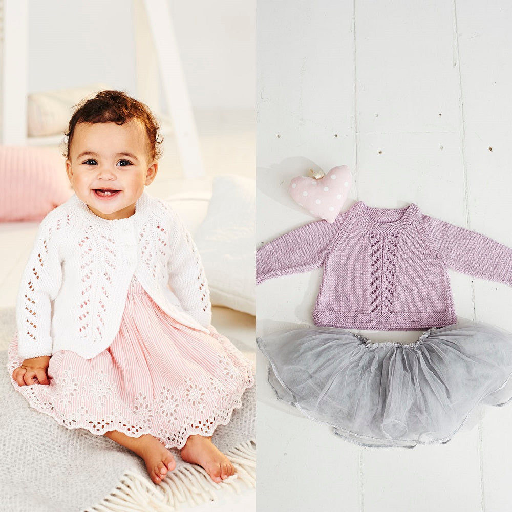 Breipatroon Stylecraft Bambino DK No. 9499 Babytrui en vest (Digital)