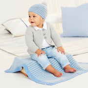 Breipatroon Stylecraft Bambino DK No. 9530 Babyvest, muts en deken (Digital)