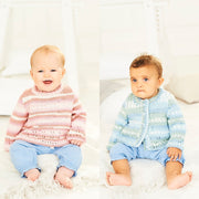 Breipatroon Stylecraft Bambino Prints DK No. 9842 Baby trui en vest