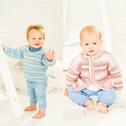 Breipatroon Stylecraft Bambino Prints DK No. 9846 Baby vest en trui
