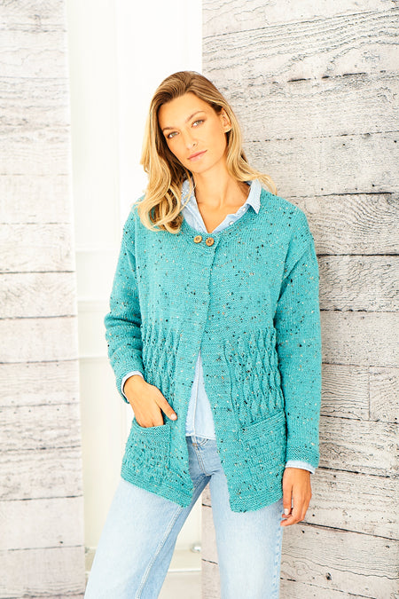 Breipatroon Stylecraft Life DK No. F079 Vesten en colsjaal (2)