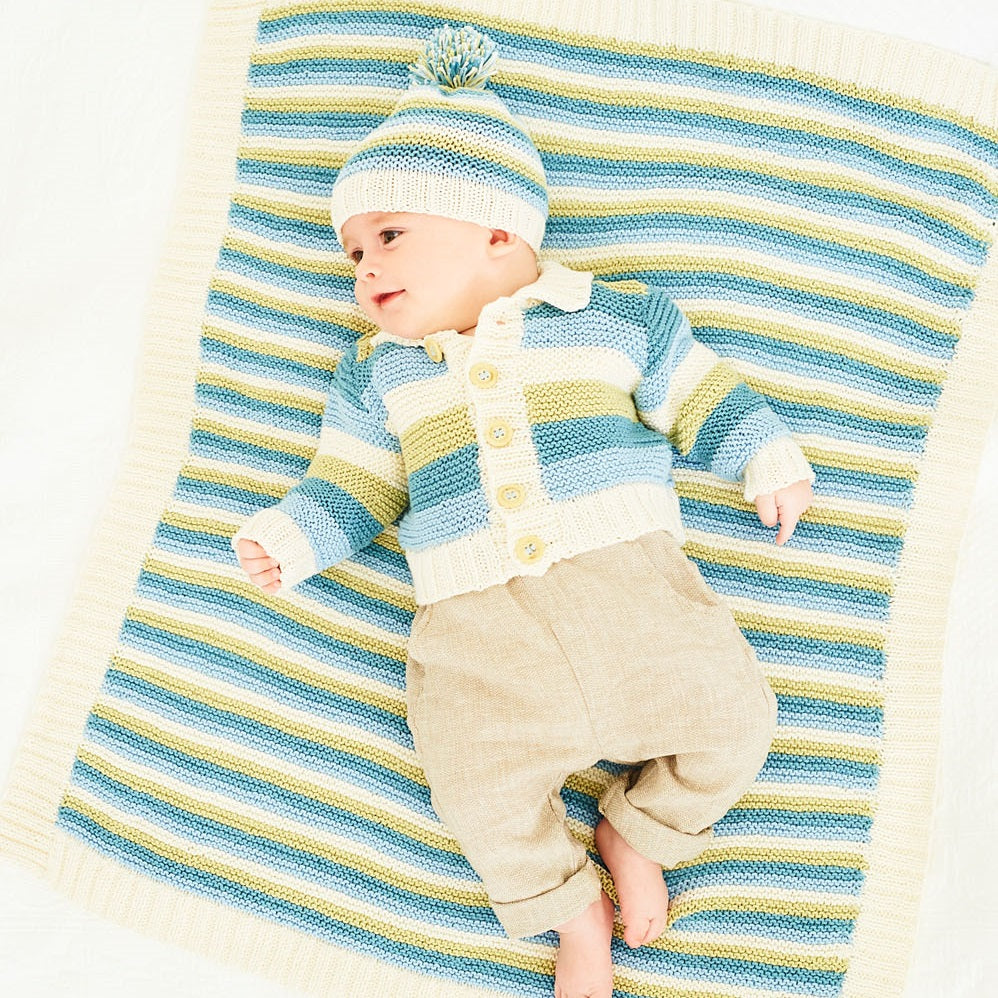 Breipatroon Stylecraft Naturals - Bamboo + Cotton DK No. 9831 Vest, muts & dekentje (Digital)