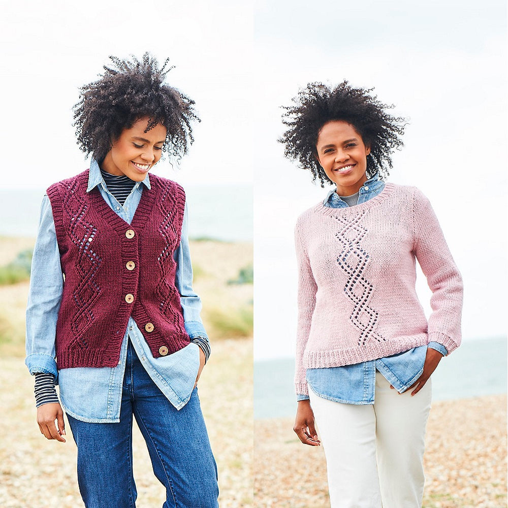 Breipatroon Stylecraft Softie Chunky No. 9813 Gilet en trui (Digital)