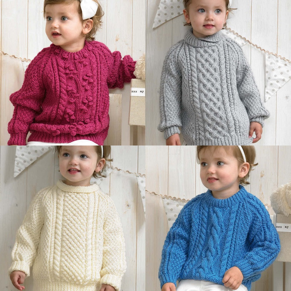 Breipatroon Stylecraft Special Aran No. 4175 Kindertruien