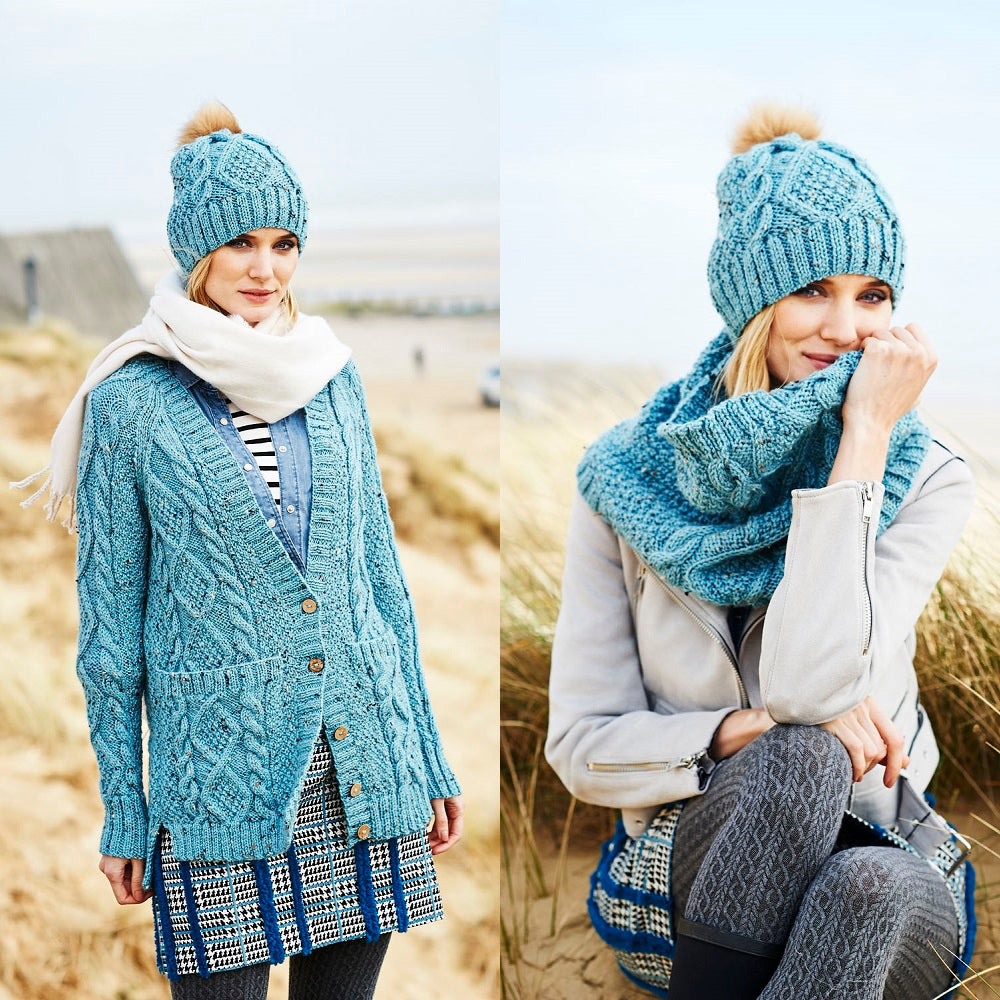 Breipatroon Stylecraft Special Aran With Wool No. 9554 Vest, col en muts