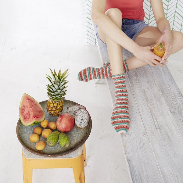 Tutti frutti — gemaakt met Breipatroon Tutti Frutti Sokken