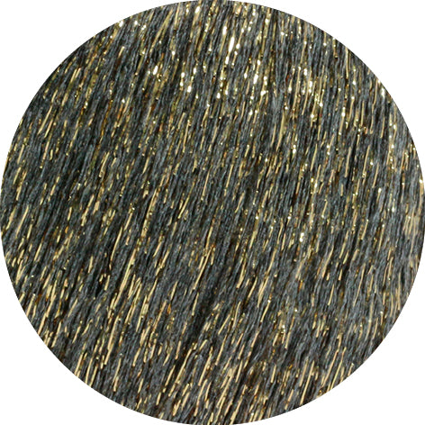 Lana Grossa Brillino 005 Grijs/Goud detail van het glanzende garen