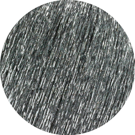 Lana Grossa Brillino 006 Grijs/Zilver detail van het glanzende garen