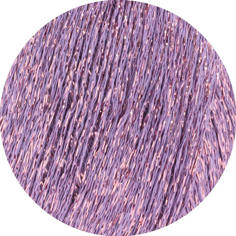 Lana Grossa Brillino 020 Lila/Roze detail van het glanzende garen