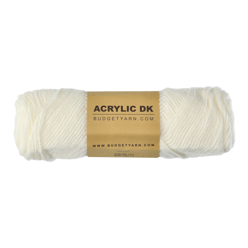 Budgetyarn Acrylic DK 001 White