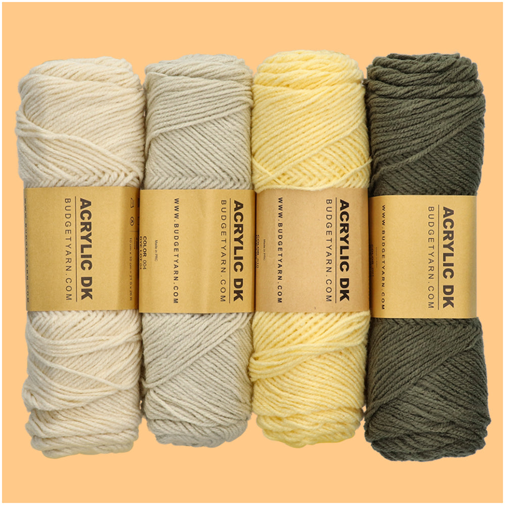 Budgetyarn Acrylic DK 001 White (4)