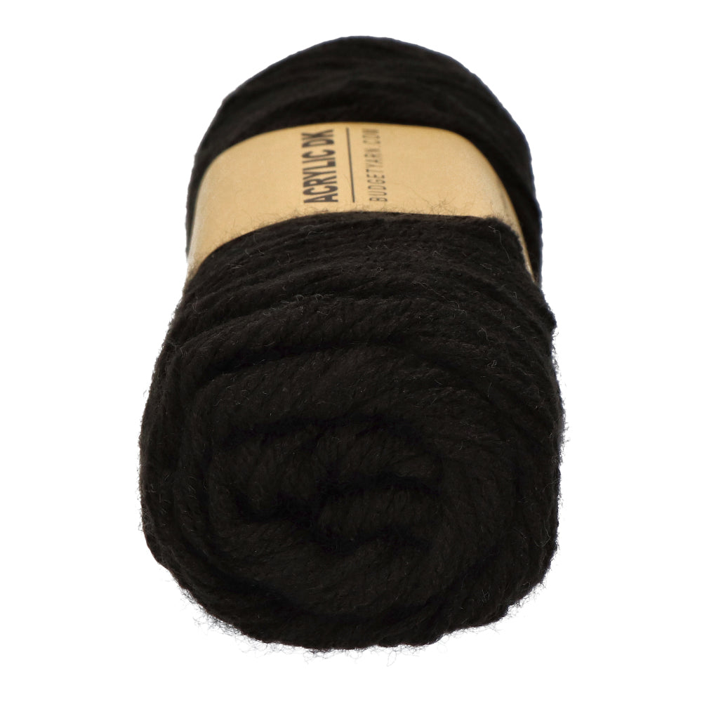 Budgetyarn Acrylic DK 100 Black (2)
