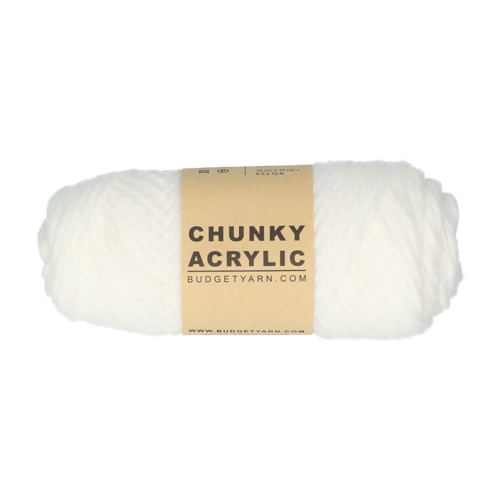 Budgetyarn Chunky Acrylic 001 White