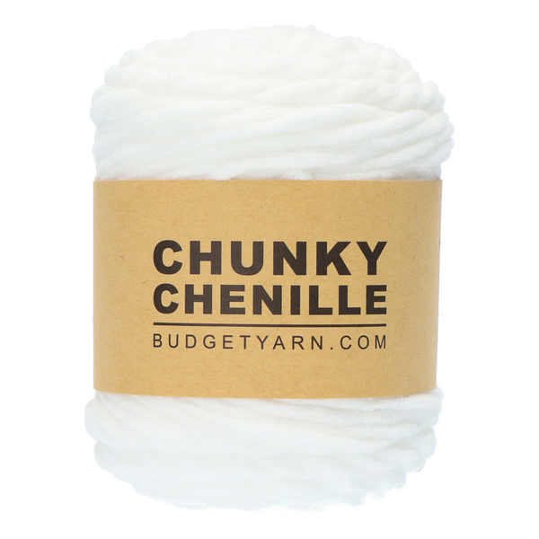 Budgetyarn Chunky Chenille 001 White
