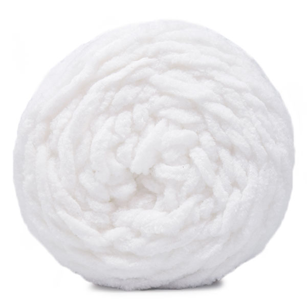Budgetyarn Chunky Chenille 001 White (2)