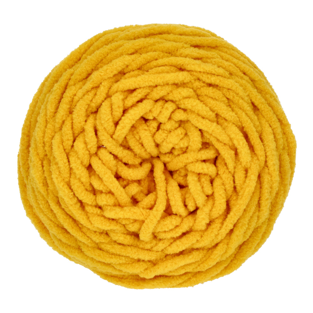 Budgetyarn Chunky Chenille 015 Mustard (2)