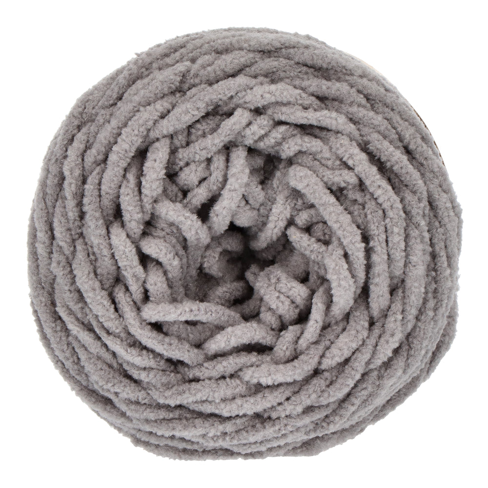 Budgetyarn Chunky Chenille 096 Shark Grey (2)