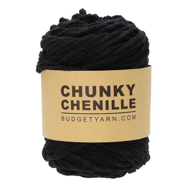 Budgetyarn Chunky Chenille 100 Black