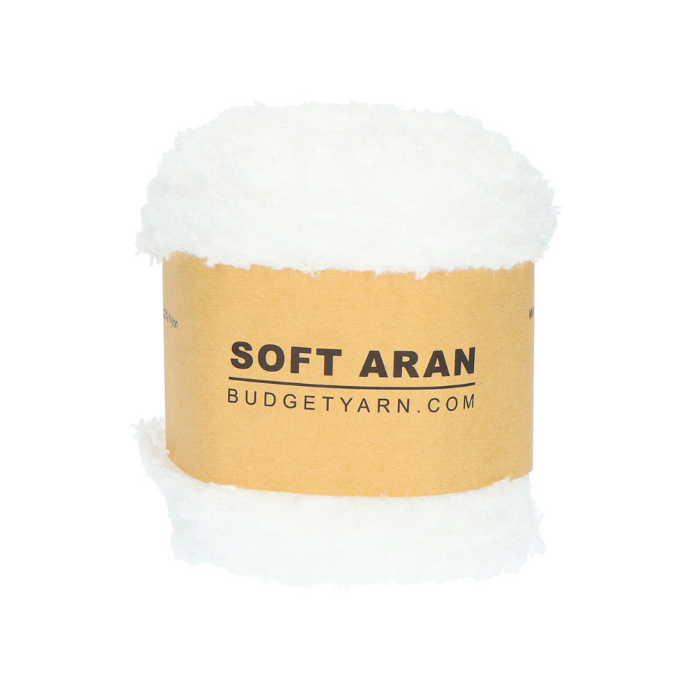 Budgetyarn Soft Aran 001 White