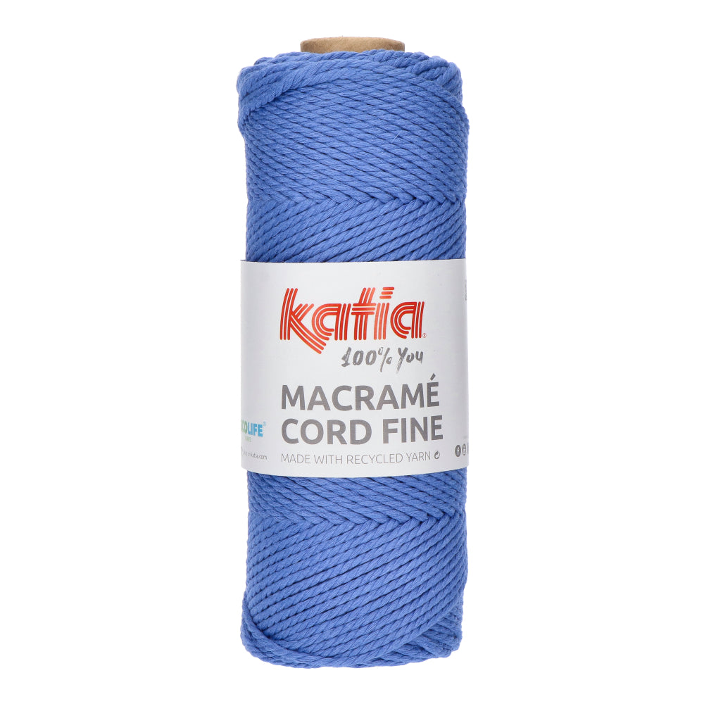 Katia Macramé Cord Fine 210 Blauw