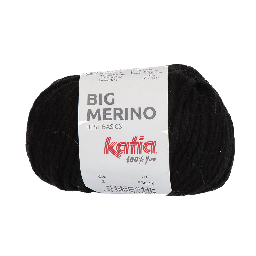 Katia Big Merino 002 Zwart