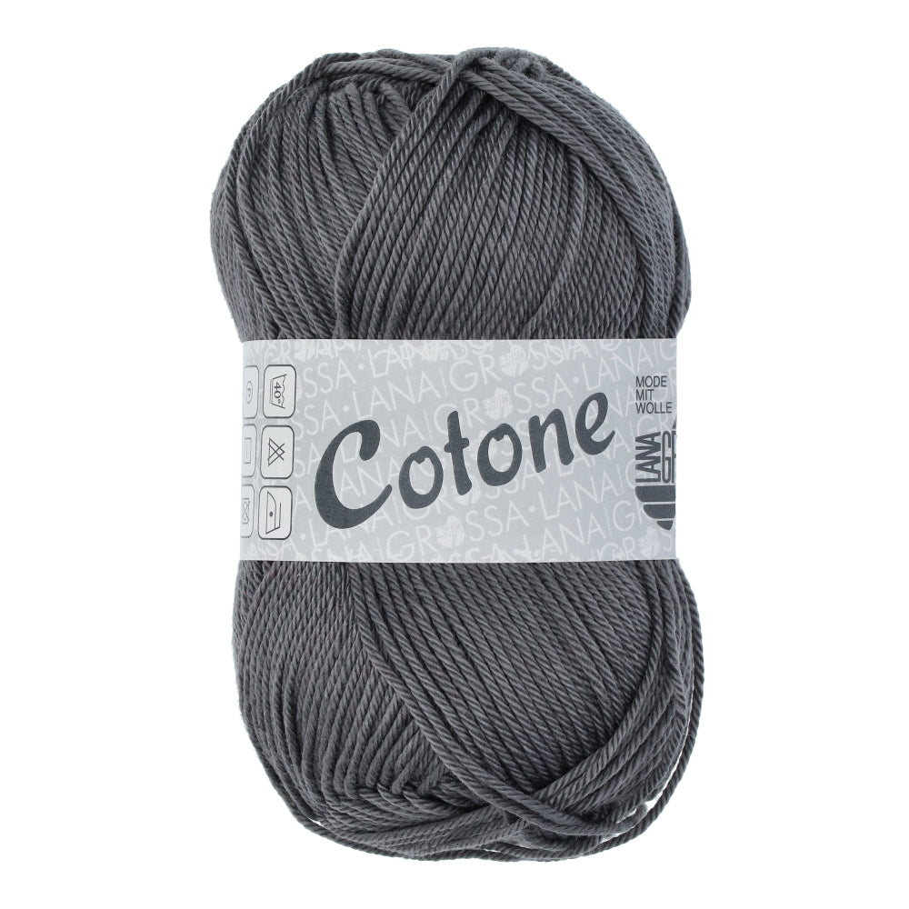 Lana Grossa Cotone 114 Leisteen Grijs