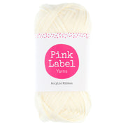 Pink Label Acrylic Ribbon 025 Jasmin - Off white