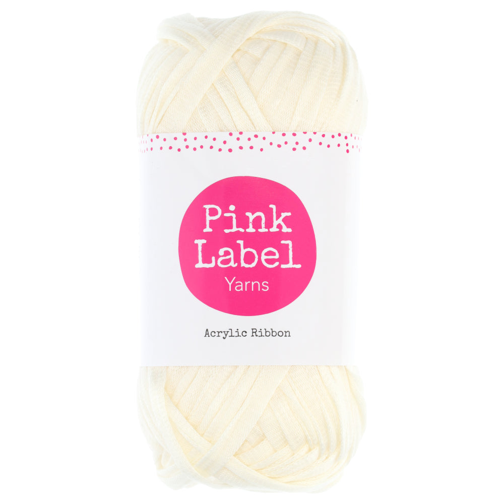 Pink Label Acrylic Ribbon 025 Jasmin - Off white