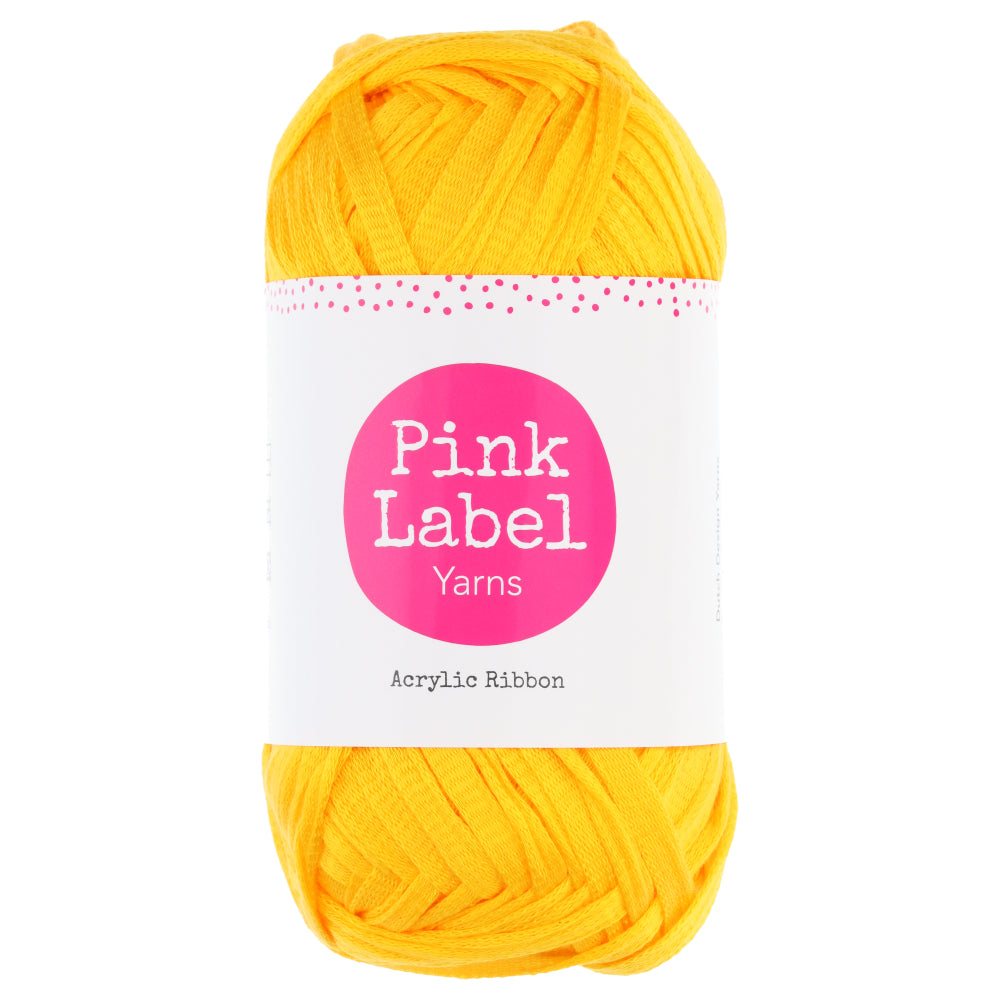 Pink Label Acrylic Ribbon 082 Jane - Cosy yellow