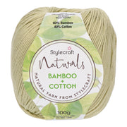 Stylecraft Naturals - Bamboo + Cotton DK 7155 Celery