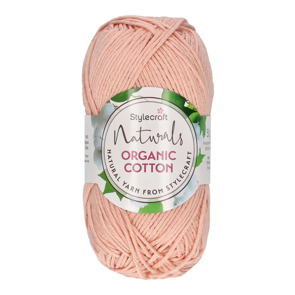 Stylecraft Naturals - Organic Cotton DK 7176 Peach
