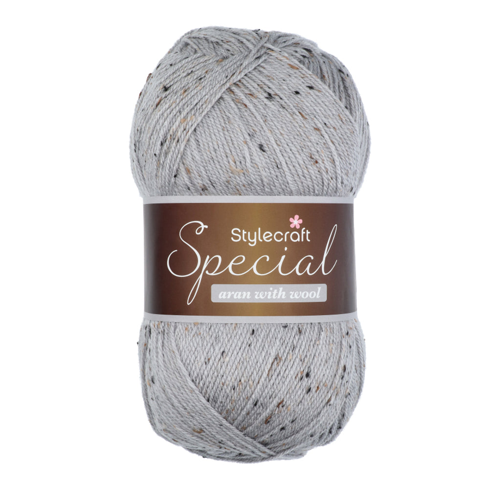 Stylecraft Special Aran with Wool - Nepp shades 5516 Silver Nepp