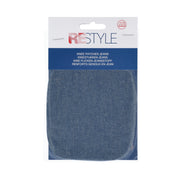 Restyle Kniestukken Jeans 10 cm x 9 cm Opstrijkbaar 210 Denim Blauw