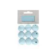 Trimits Houten Ronde Kralen 25 mm 04 Pale Blue (9 stuks)