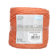 Trimits Macramé Cord Cotton 87m x 4mm 09 Burnt Orange