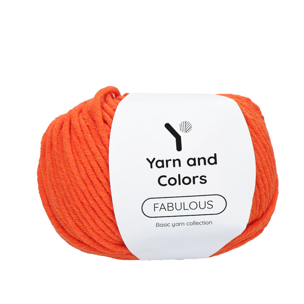 Yarn and Colors Fabulous 022 Fiery Orange - bol garen in deze kleur