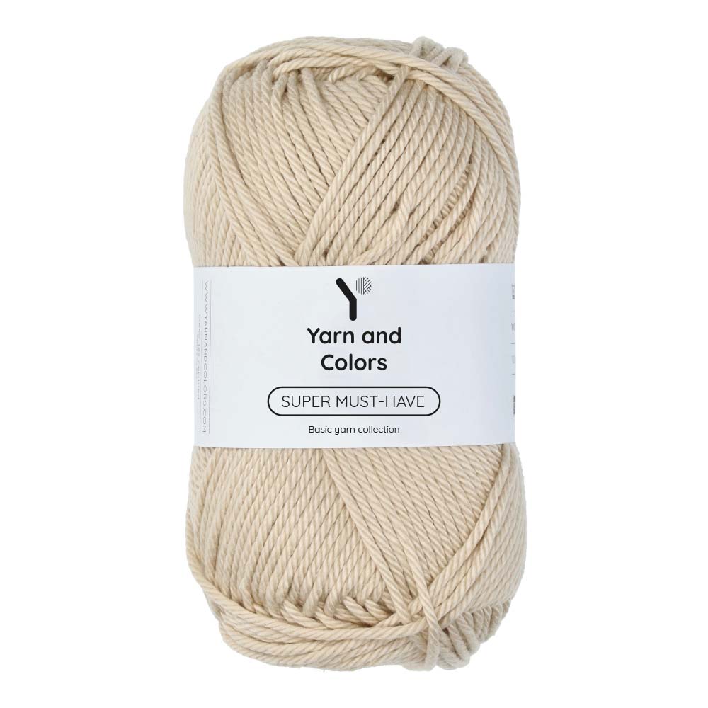 Yarn and Colors Super Must-have 003 Ecru - bol garen in deze kleur