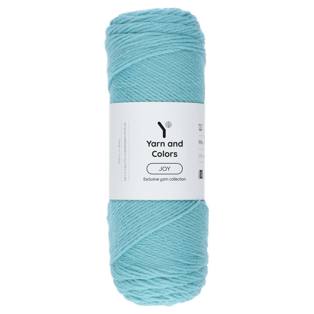 Yarn and Colors Joy 072 Glass - bol garen in deze kleur