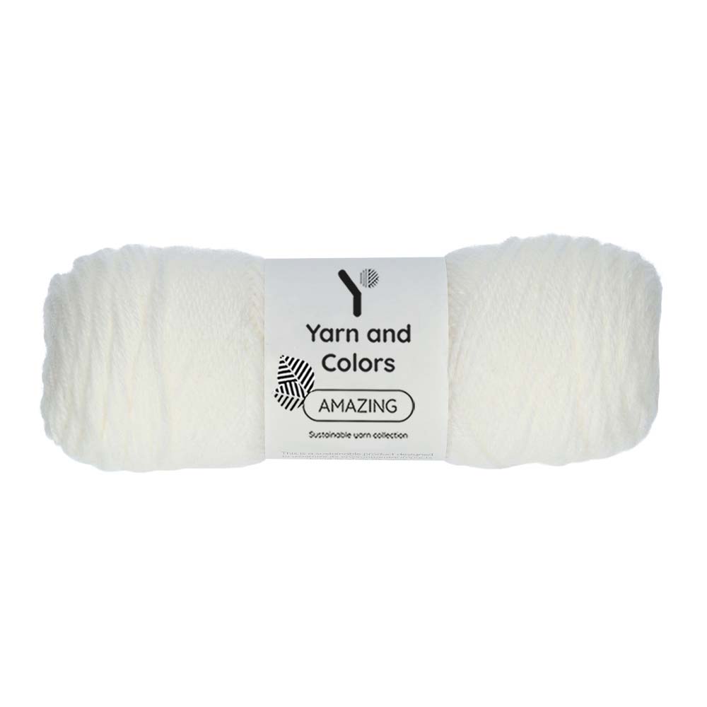 Yarn and Colors Amazing 001 White - bol garen in deze kleur