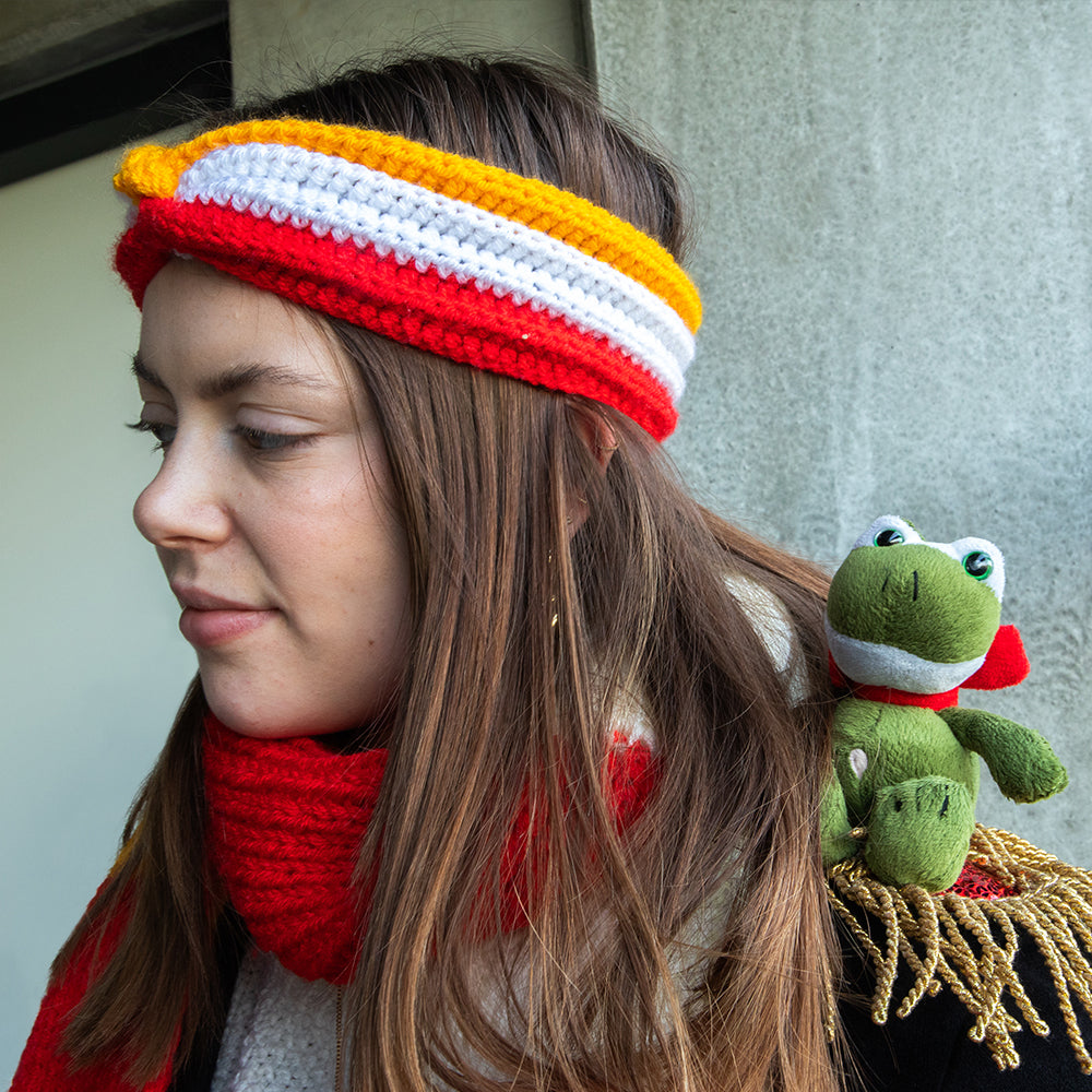 Carnavalshoofdband — gemaakt met Carnaval Hoofdband Haakpatroon
