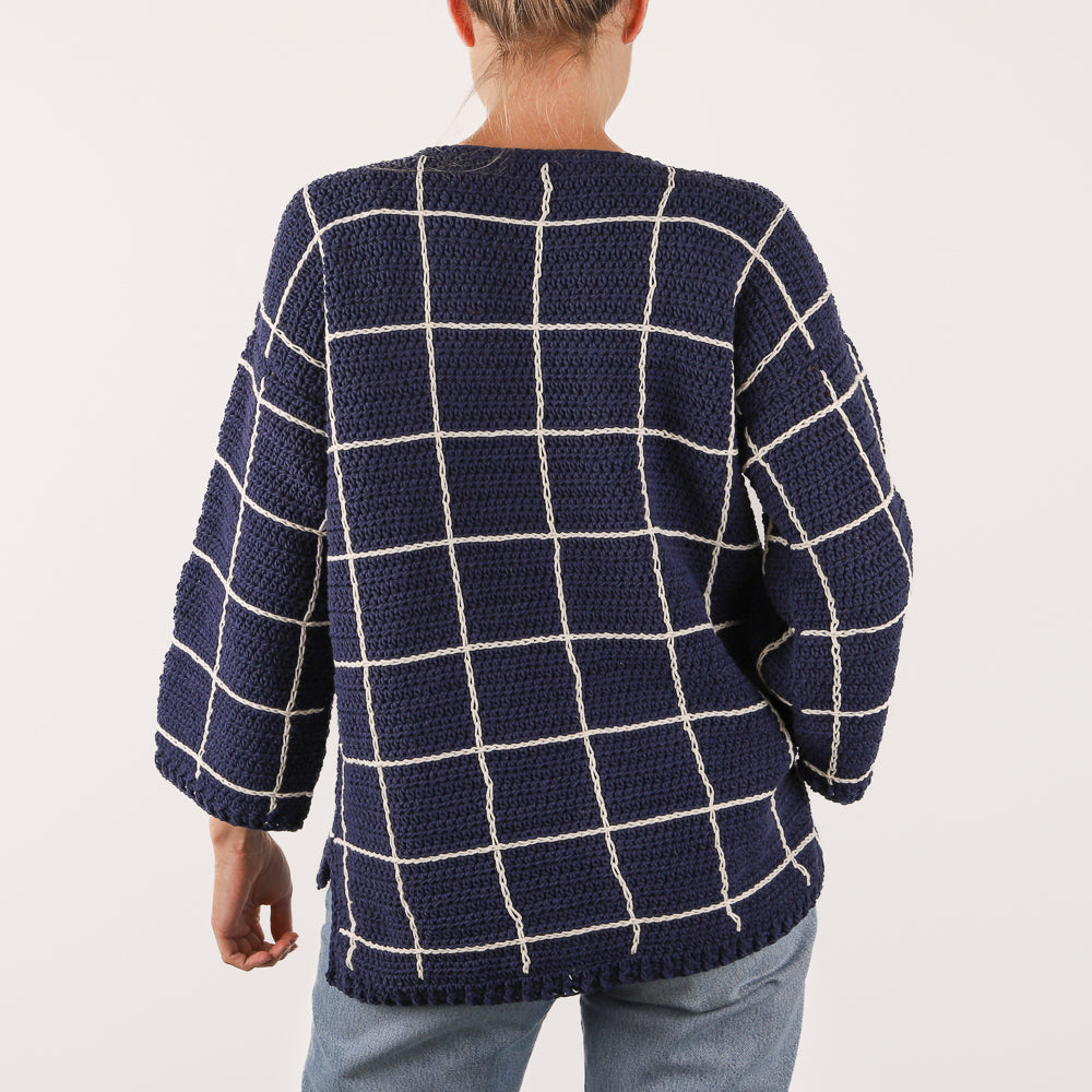 Yarn and colors checkered sweater haakpakket — gemaakt met Checkered Sweater Haakpakket (2)