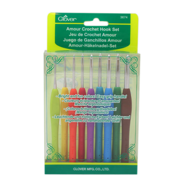 Clover soft touch set — gemaakt met Clover Amour Haaknaalden Set