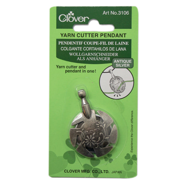 Yarn cutter pendant silver verpakking — gemaakt met Clover Draadsnijder Hanger Zilver