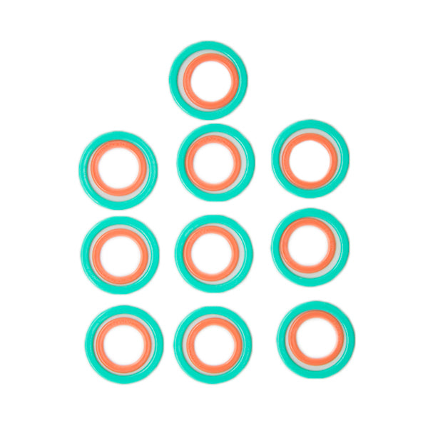 Stitch ring markers zonder verpakking — gemaakt met Clover Jumbo Markeerringen