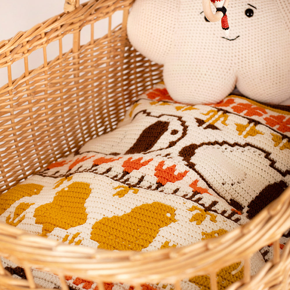 Häkelpaket „Spring into Easter“-Decke (Babyversion)