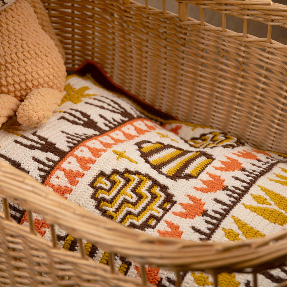 Häkelpaket „Spring into Easter“-Decke (Babyversion)