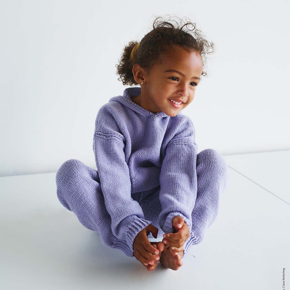 Hw kids lana grossa — gemaakt met Cool Wool Hoodie Breipakket